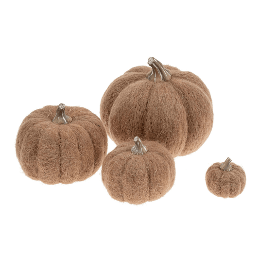 Terracotta Felt Harvest Pumpkin