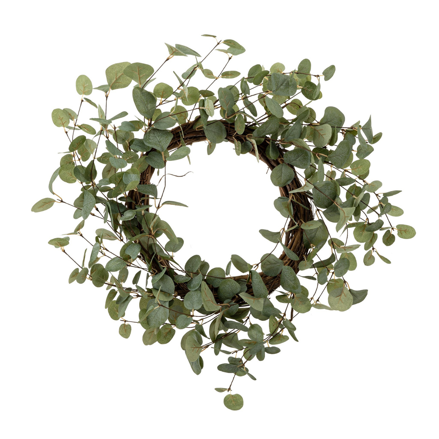 Lifelike 20-Inch Eucalyptus Wreath for Modern Decor - LndmarkClub USA