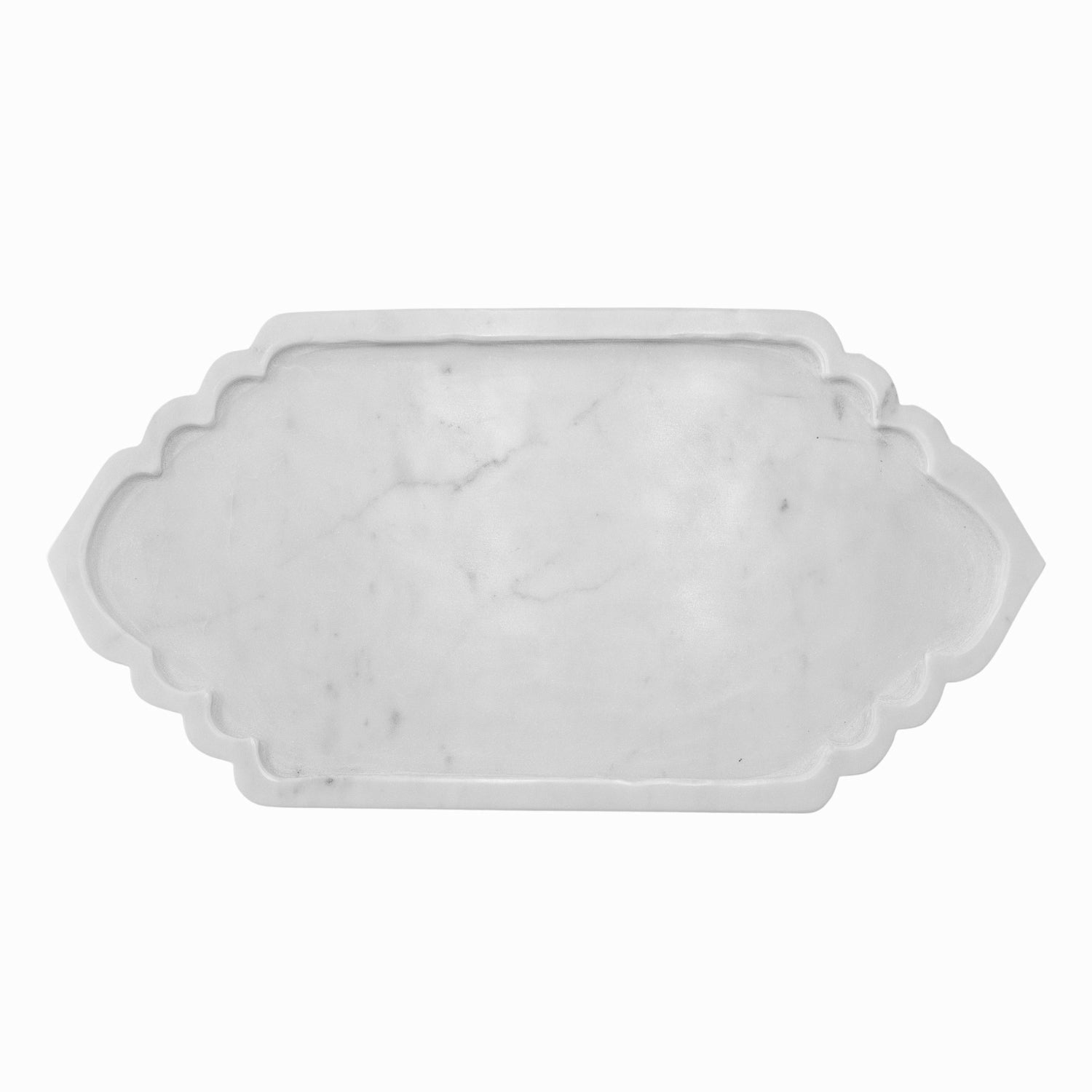 Elegant Arabesque Marble Serving Tray - LndmarkClub USA