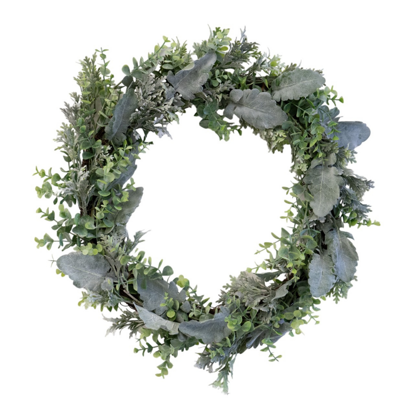 Lush Faux Eucalyptus 20" Decorative Wreath - LndmarkClub USA