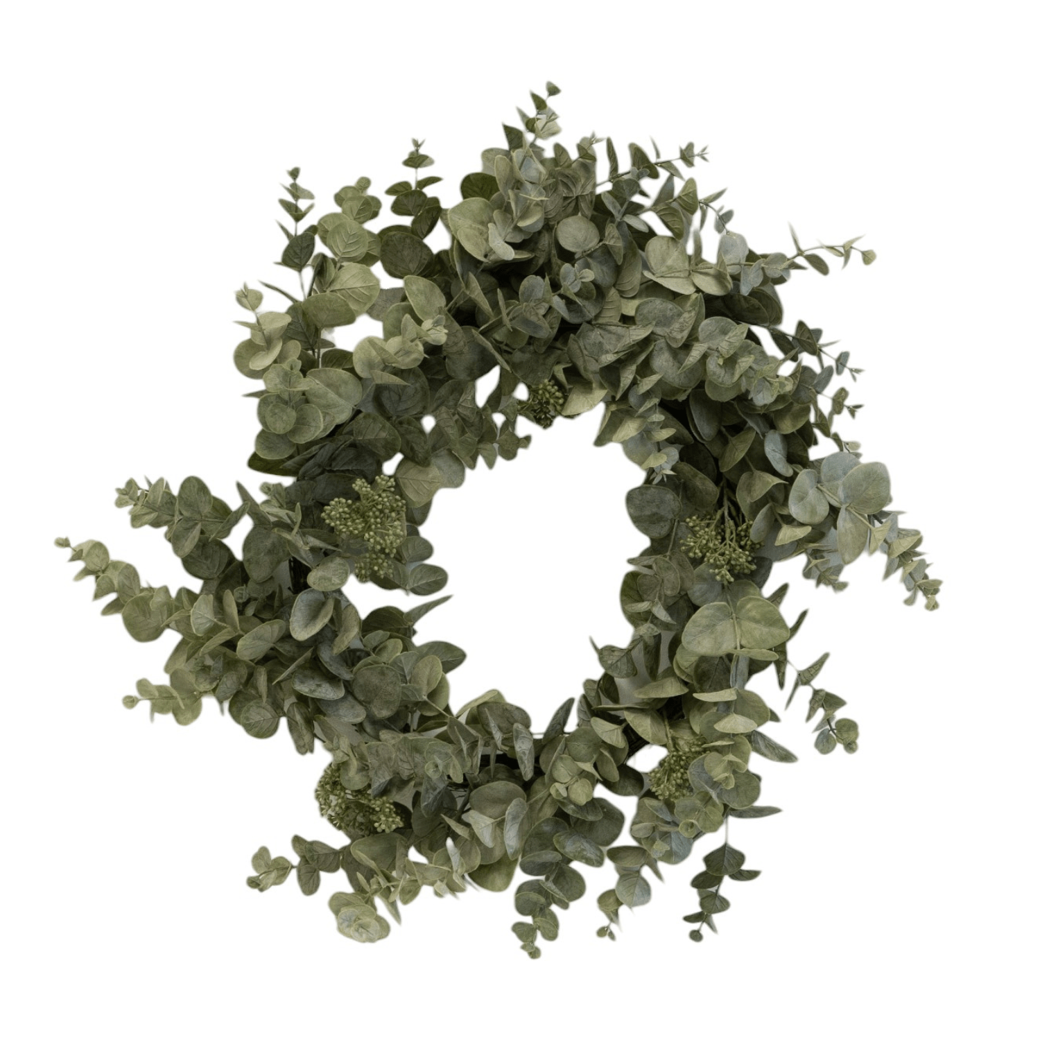 Artificial Seeded Eucalyptus 24" Door Wreath - LndmarkClub USA