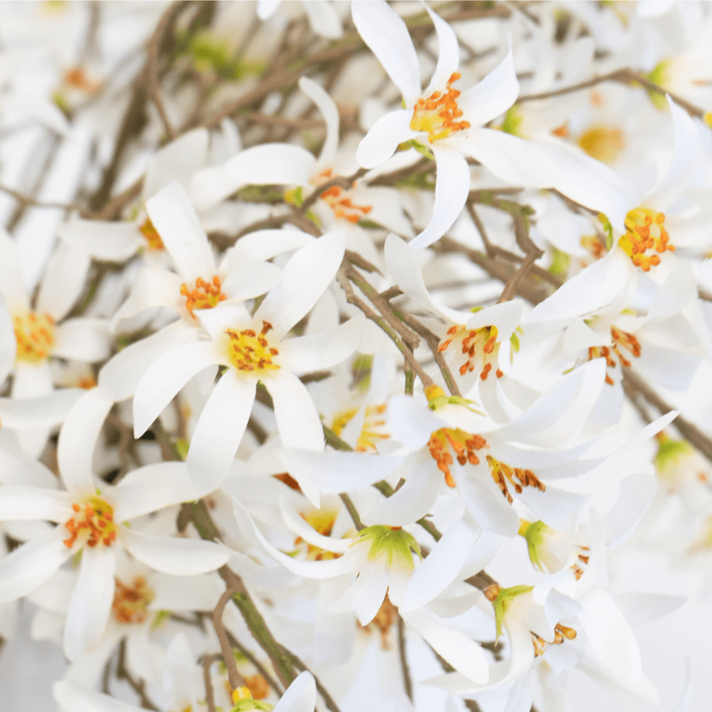 Artificial White Forsythia Stem Bundle - LndmarkClub USA