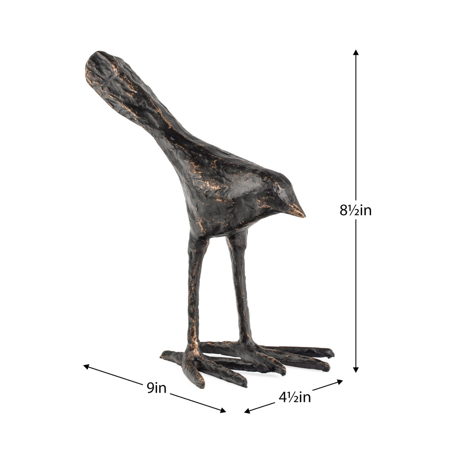 Decorative Bronzed Raven Bird