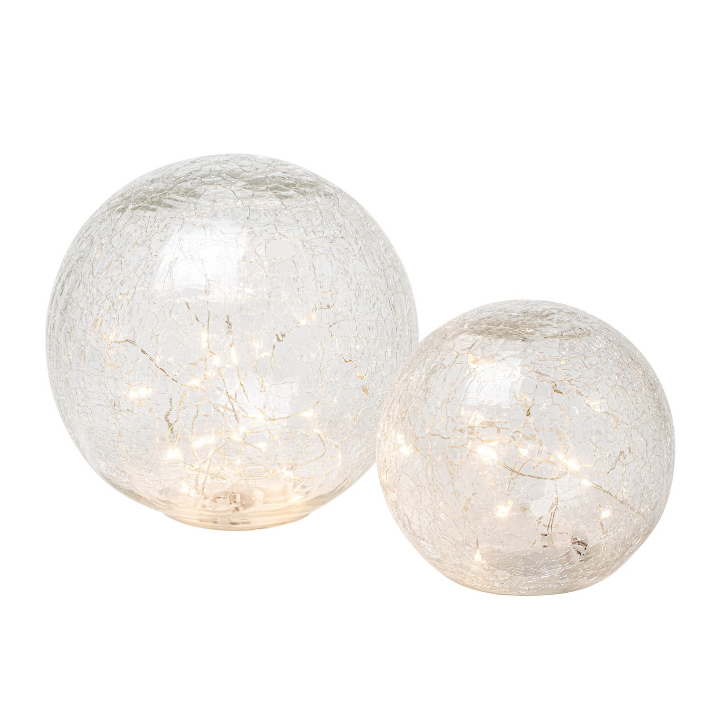 Crackle LED Glass Globe Light - LndmarkClub USA