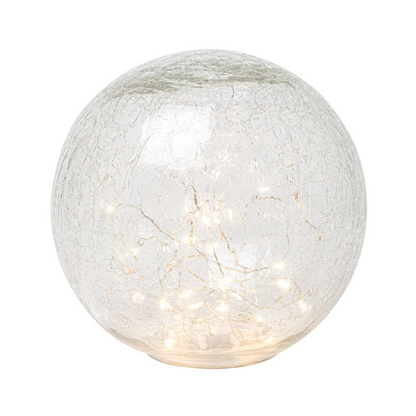 Crackle LED Glass Globe Light - LndmarkClub USA