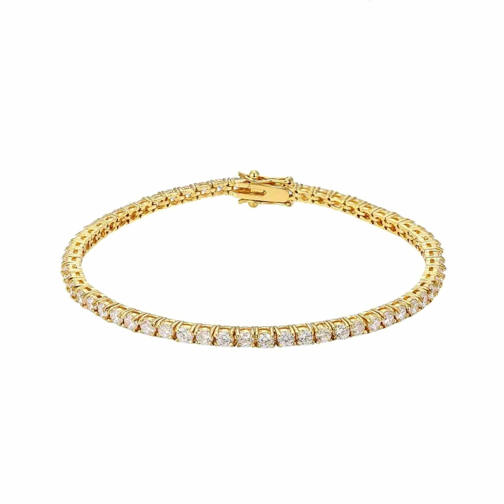 TYRA TENNIS BRACELET - GOLD - LndmarkClub USA