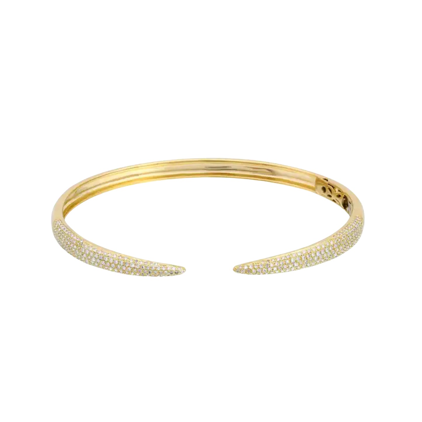 KIMBERLEY GOLD CUFF BRACELET with CZ Accents - LndmarkClub USA