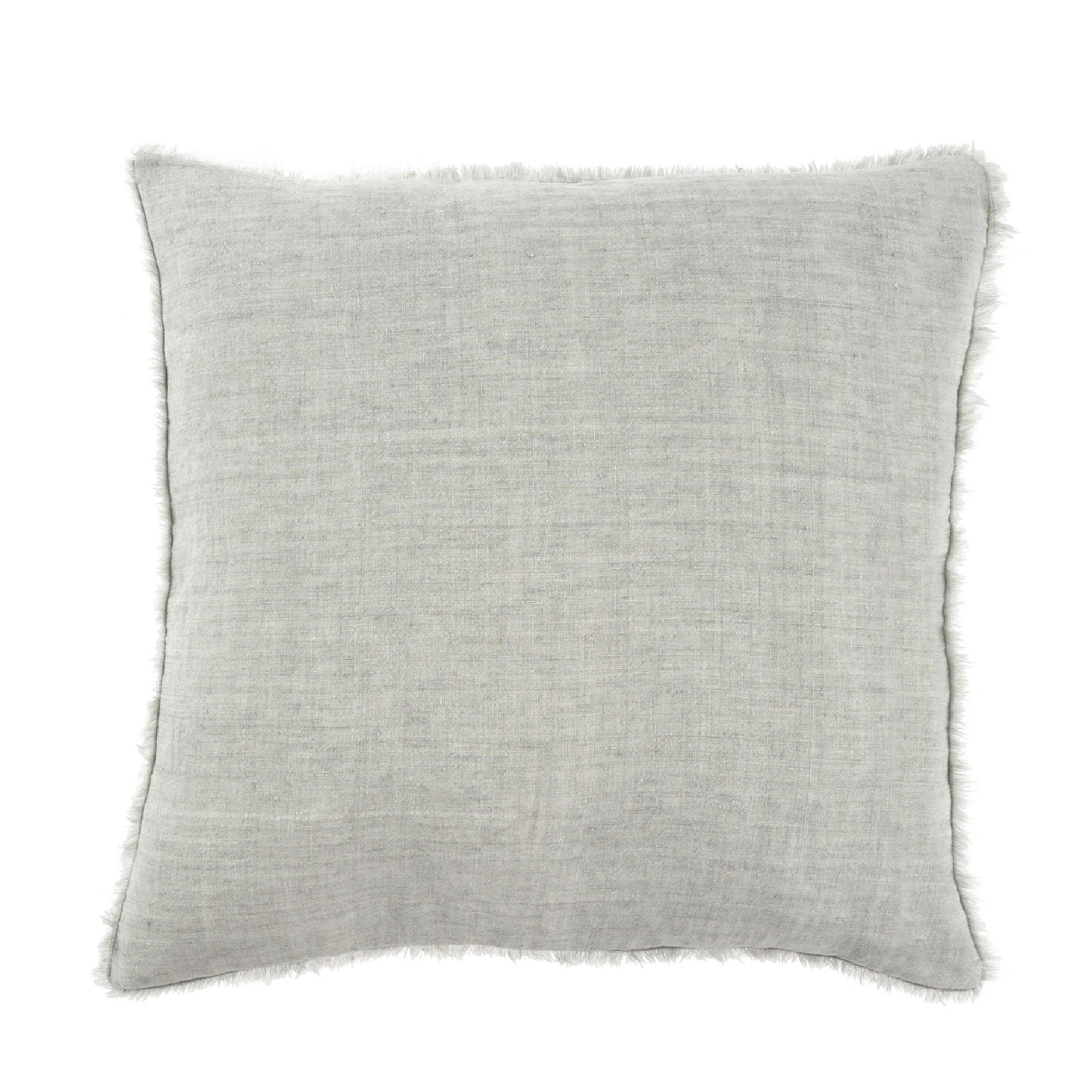 Cambri Flint Grey Linen Pillow - LndmarkClub USA