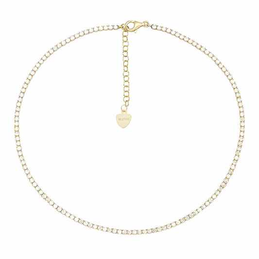 Nadine Adjustable Tennis Necklace in Gold - LndmarkClub USA