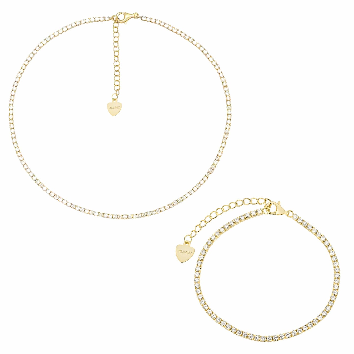 Nadine Gold Tennis Jewelry Set - LndmarkClub USA