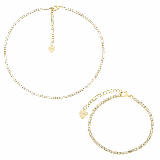 Nadine Gold Tennis Jewelry Set - LndmarkClub USA