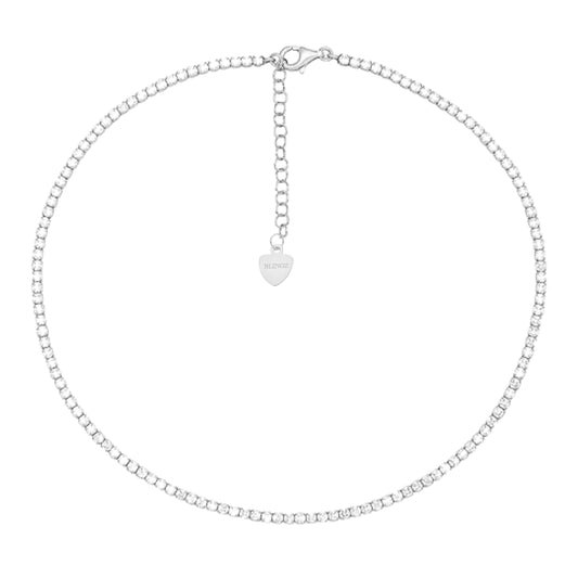 Nadine Sparkling Tennis Necklace - Silver - LndmarkClub USA