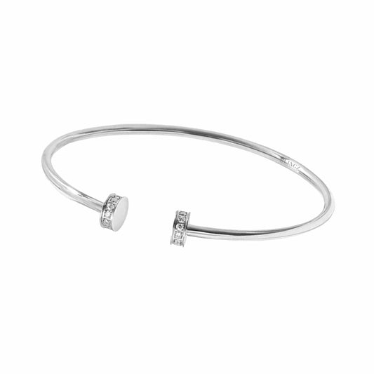 Raye Silver Bangle - Dainty & Durable Daily Wear - LndmarkClub USA