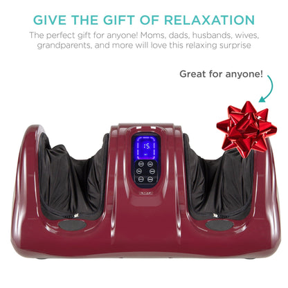 Therapeutic Foot Massager w/ High Intensity Rollers, Remote, 3 Modes