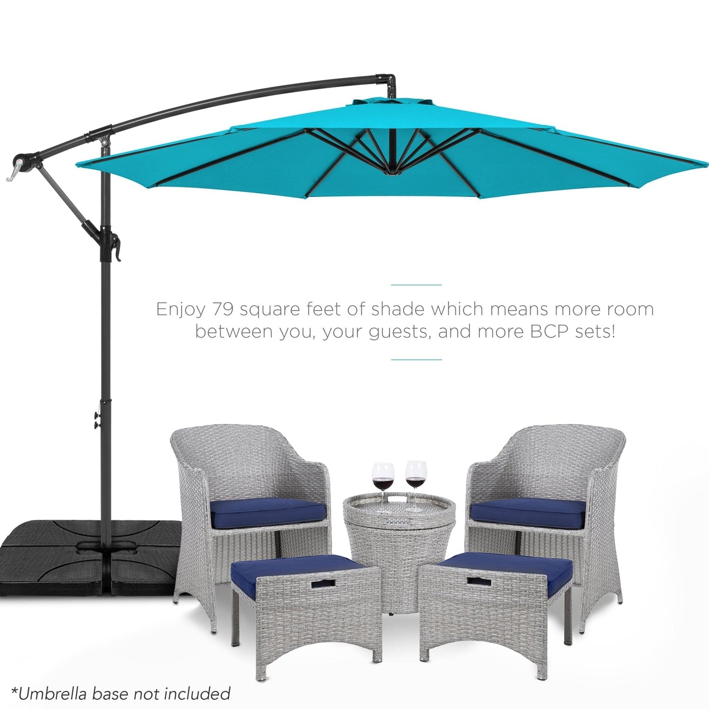 Offset Hanging Patio Umbrella - 10ft