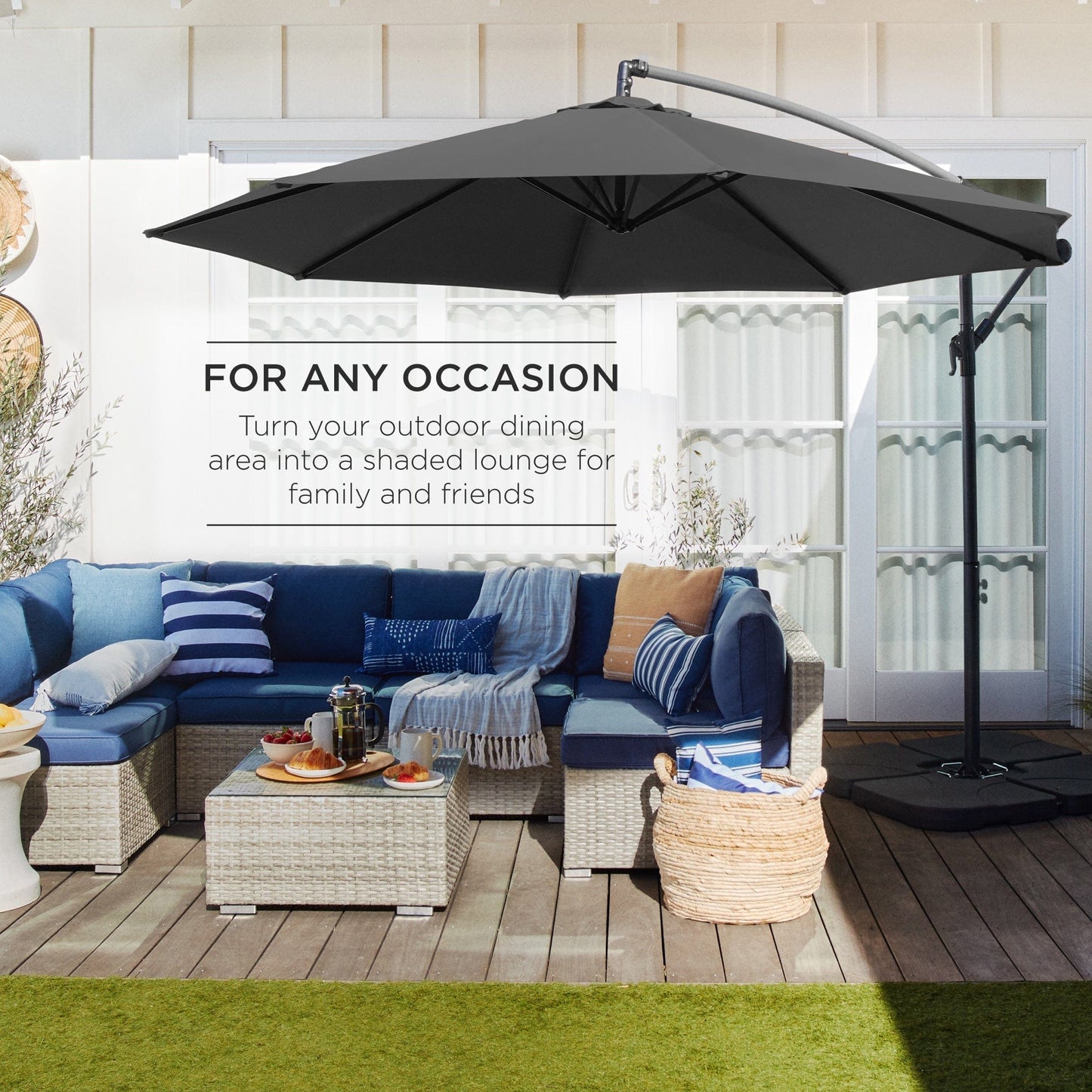 Offset Hanging Patio Umbrella - 10ft