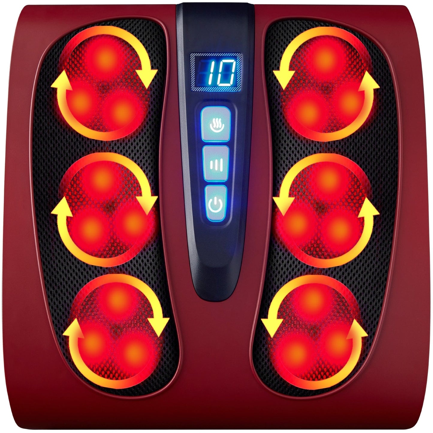 Shiatsu Foot Massager Platform w/ 6 Rollers, Heat Function