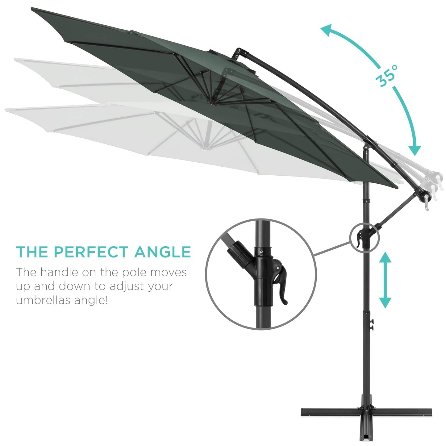 Offset Hanging Patio Umbrella - 10ft