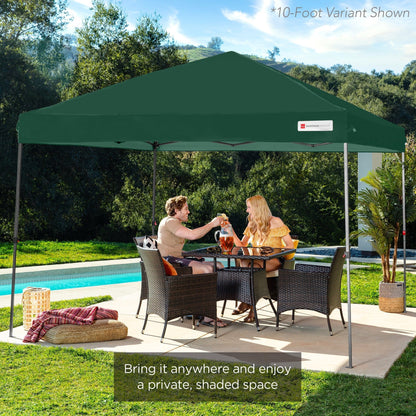 One-Person Setup Instant Pop Up Canopy w/ Case, 4 Weight Bags - 12x12ft