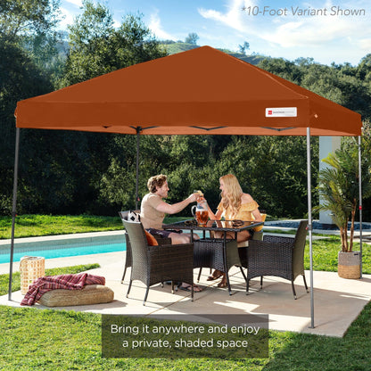 One-Person Setup Instant Pop Up Canopy w/ Case, 4 Weight Bags - 12x12ft