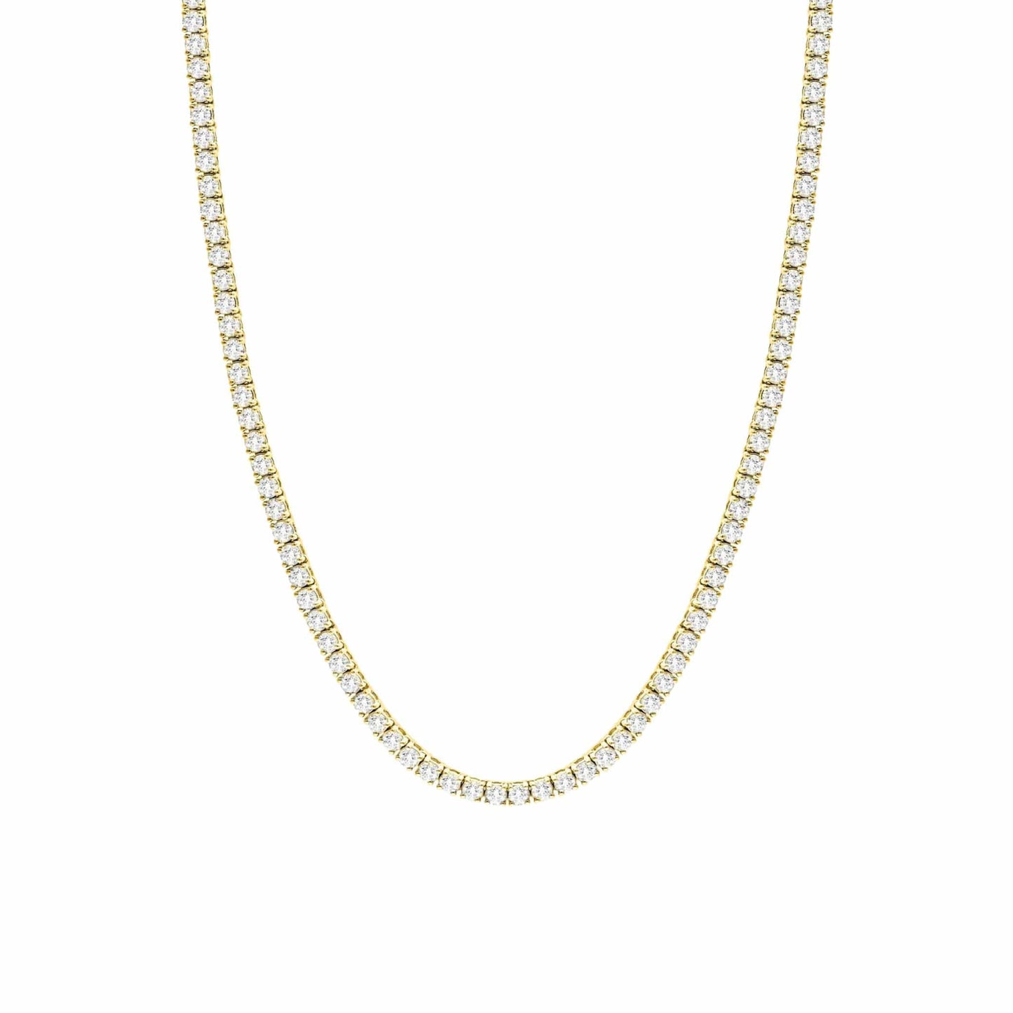 TYRA GOLD TENNIS NECKLACE - LndmarkClub USA