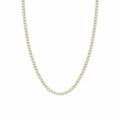 TYRA GOLD TENNIS NECKLACE - LndmarkClub USA