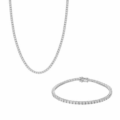 TYRA SILVER TENNIS JEWELRY SET - LndmarkClub USA