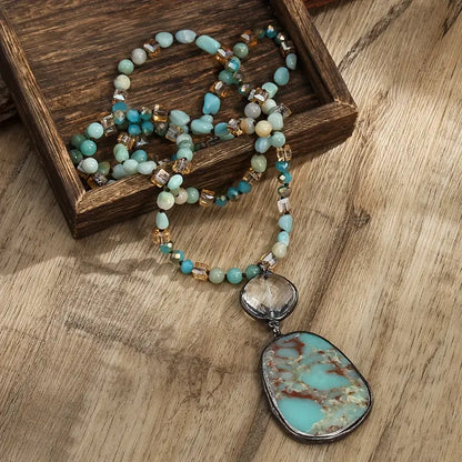 Bohemian Natural Stone Necklace