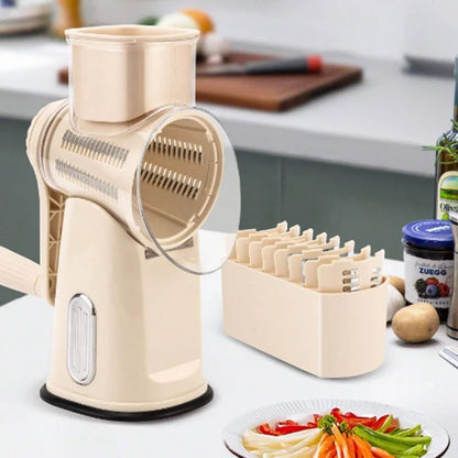 5 in 1 Rotary Cheese Grater Vegetable Slicer