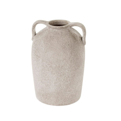 Ash Beige Stoneware Vase - LndmarkClub USA