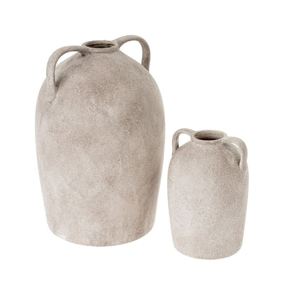 Ash Beige Stoneware Vase - LndmarkClub USA