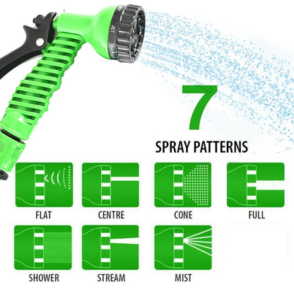 Expandable 100FT Garden Hose with 7-Function Spray Nozzle - Free Shipping