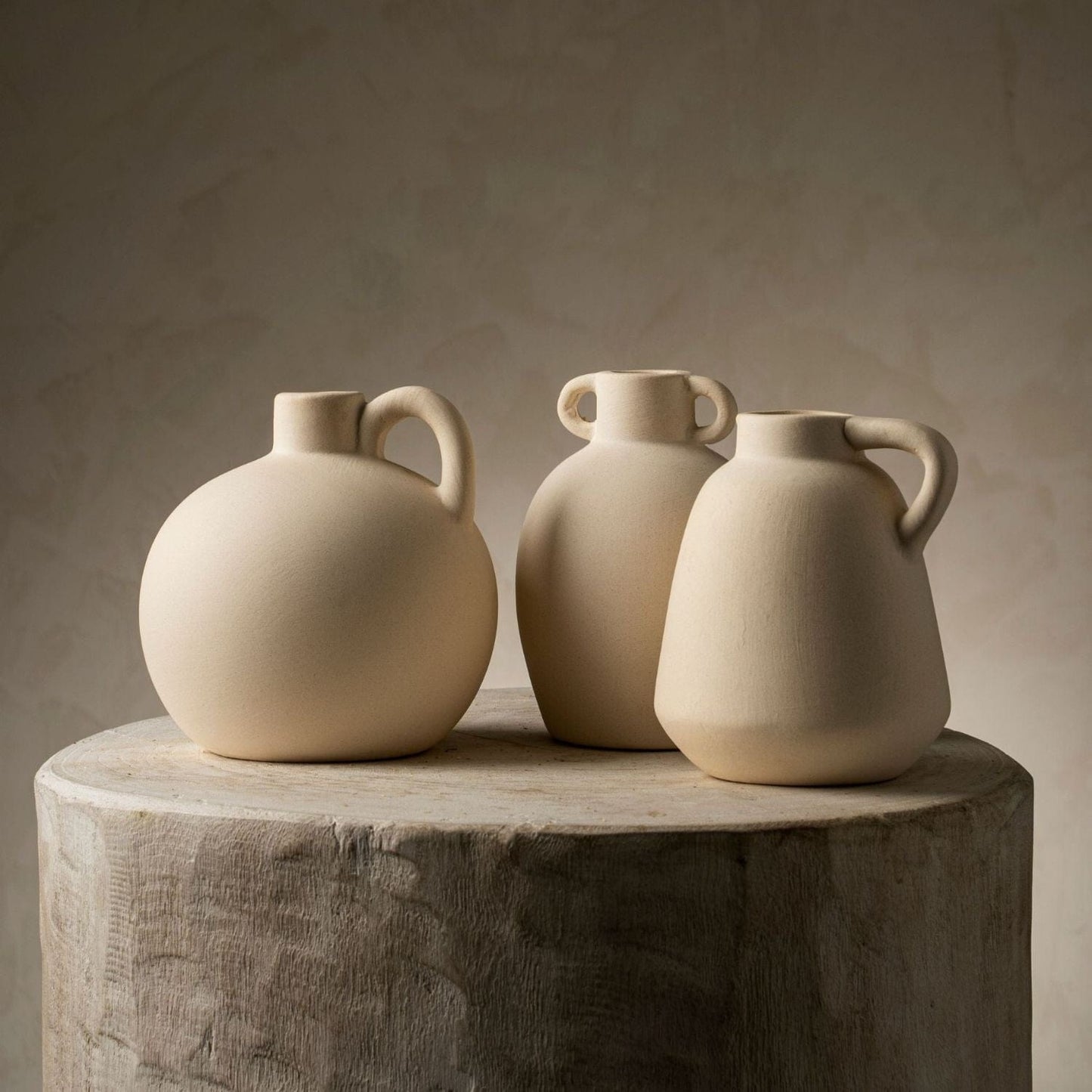 Artisan Cream Stoneware Vase