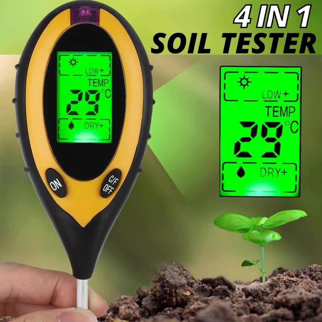 Soil PH And Moisture Light Intensity Test Meter - FREE SHIPPING