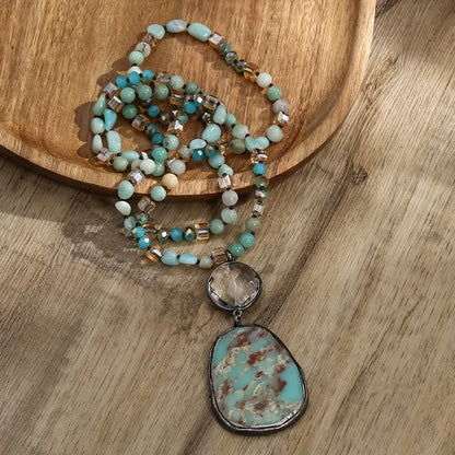 Bohemian Natural Stone Necklace