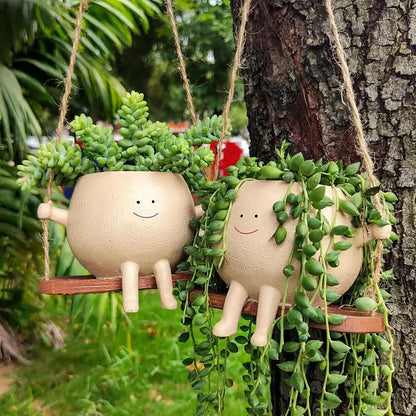 Swinging Smiley Pot