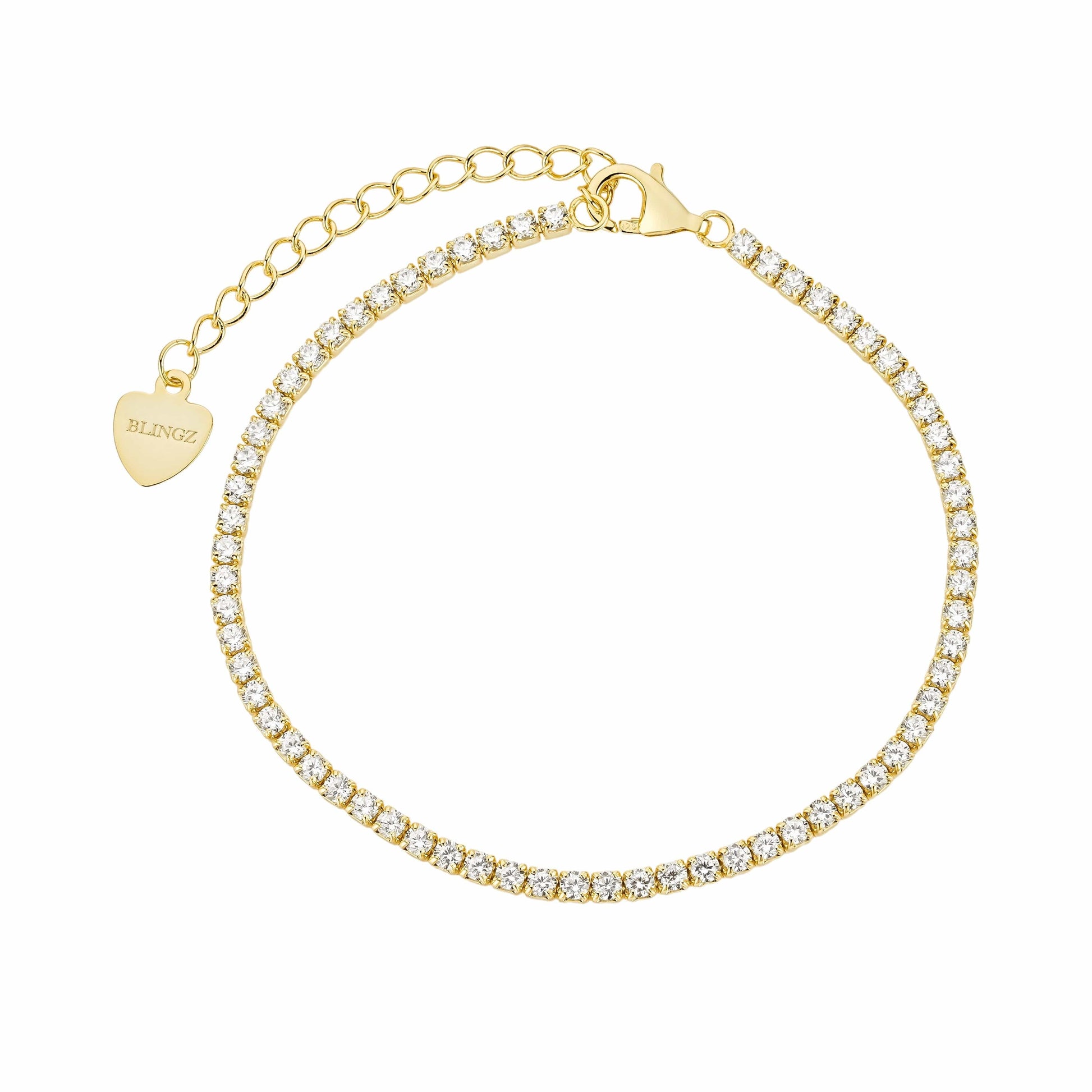 Nadine Sparkling Tennis Bracelet in Gold - LndmarkClub USA