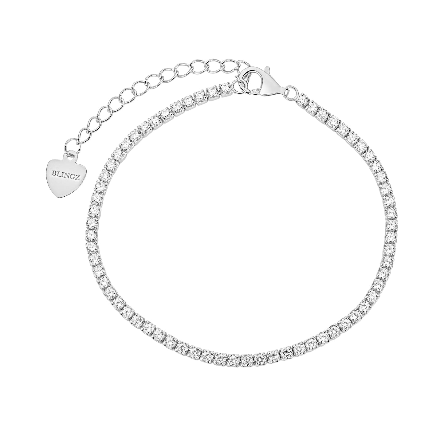 Dazzling Silver Tennis Bracelet - Nadine - LndmarkClub USA