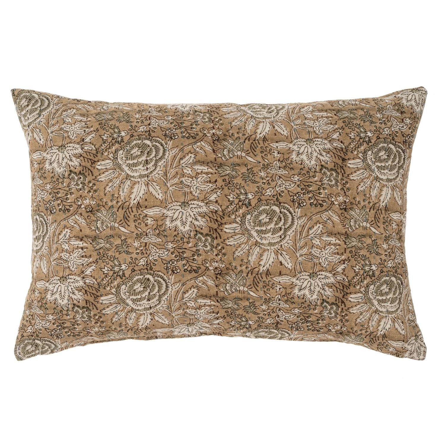 Duo Floret Kidney Reversible Toss Pillow - LndmarkClub USA