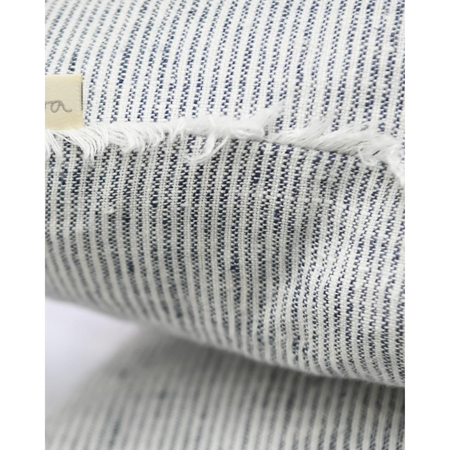 Cambri Denim Stripe Linen Pillow - LndmarkClub USA