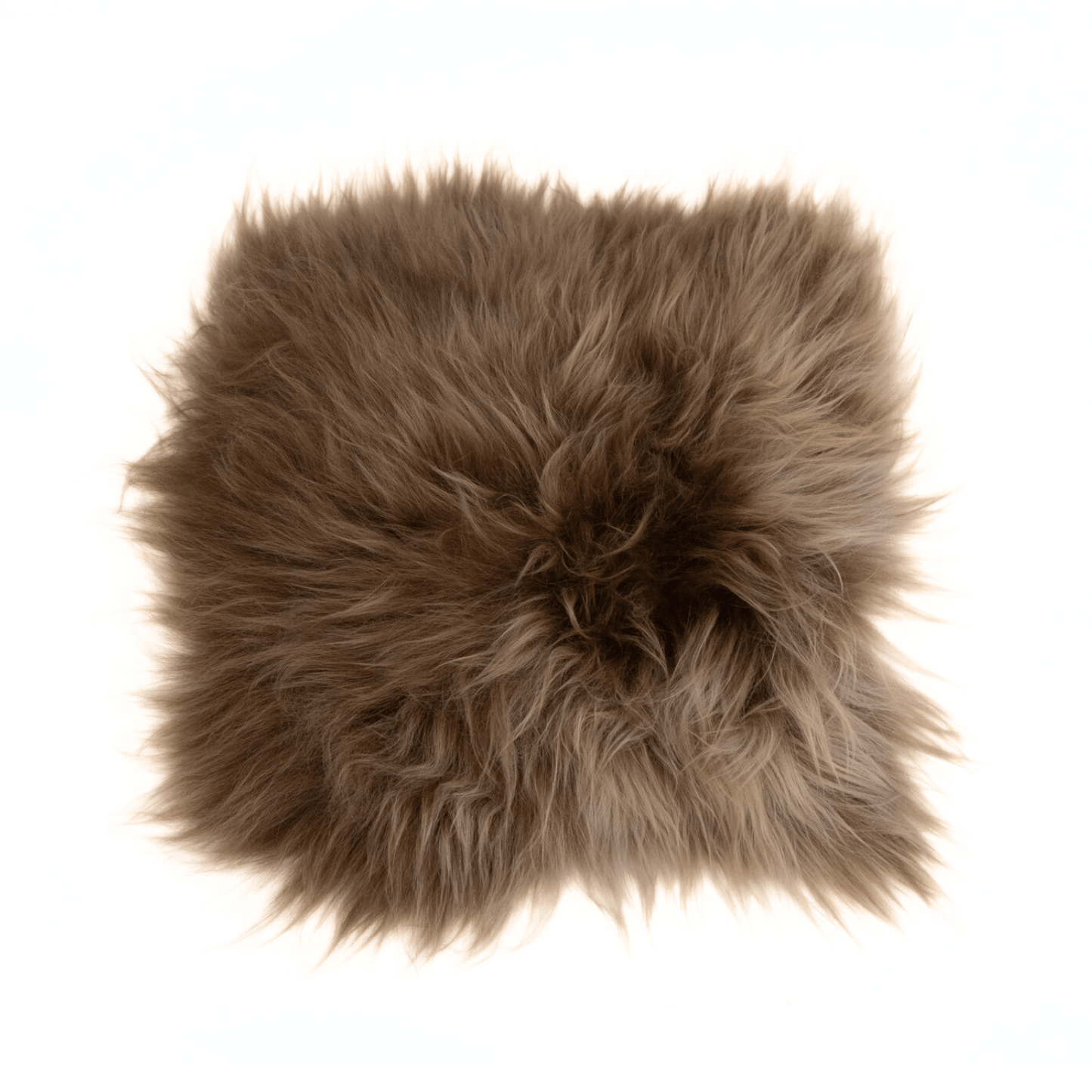 Shorn Caramel Brown Long Hair Sheepskin Chair Pad