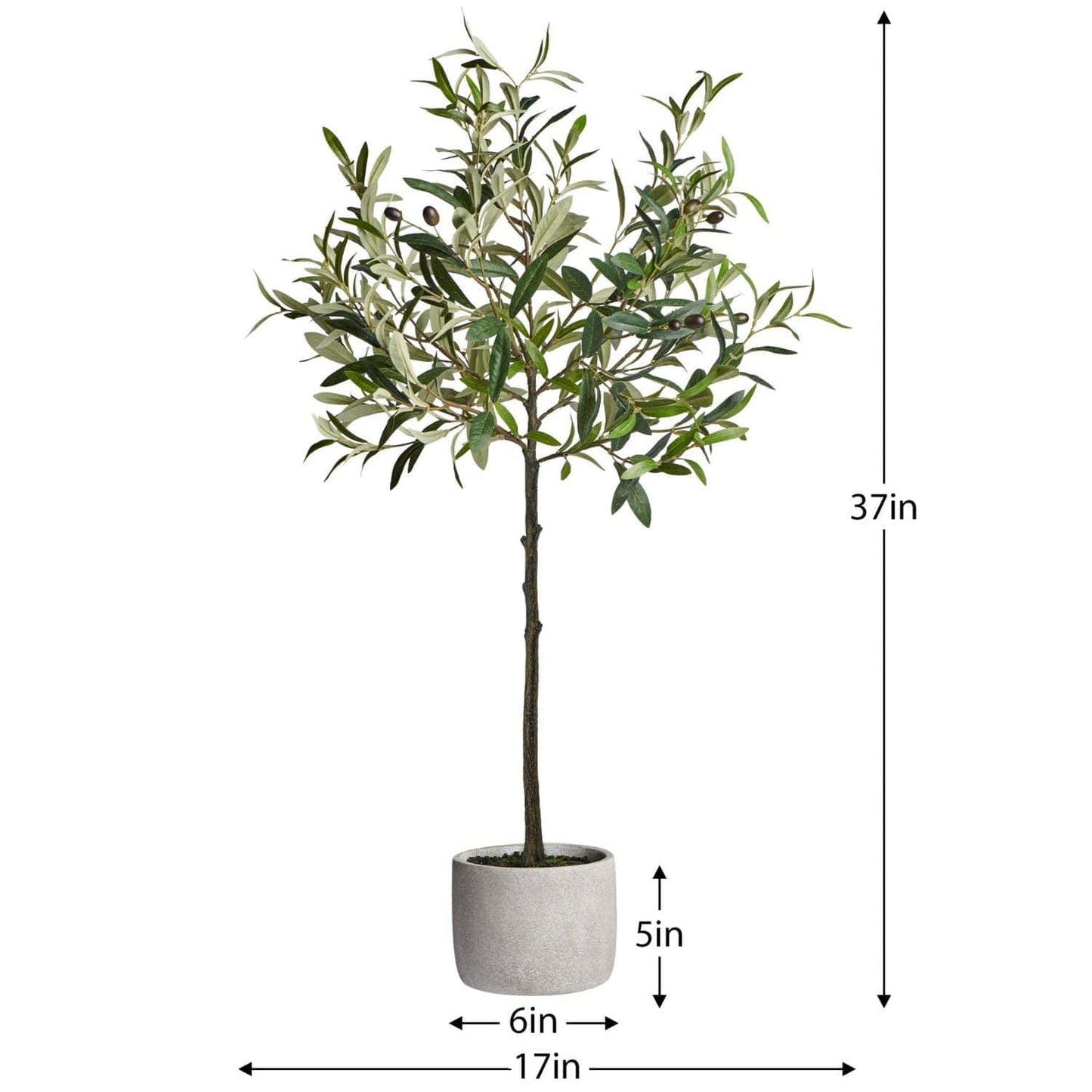 Artificial Potted Mini Olive Tree - LndmarkClub USA