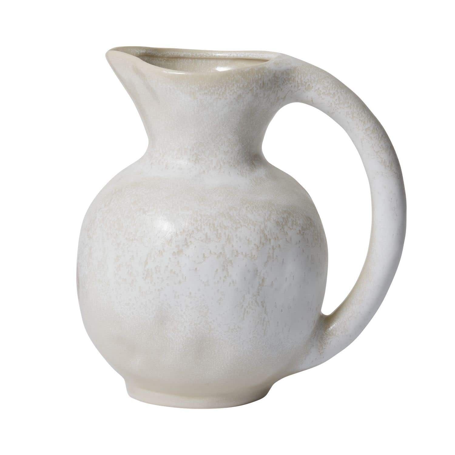 Bow Handle Ceramic Pitcher - LndmarkClub USA