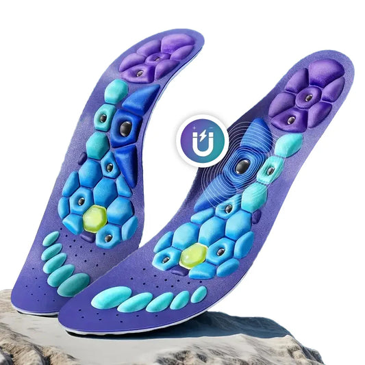 Shock Absorbing Magnetic Insoles