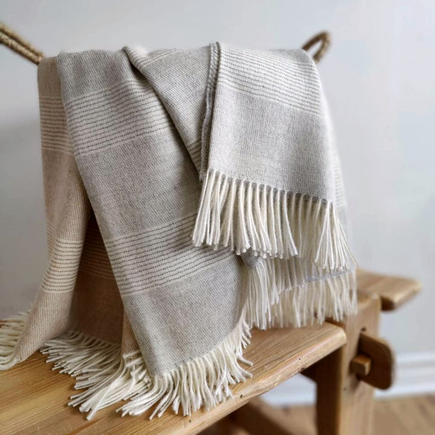 Brie Striped Alpaca Throw - LndmarkClub USA