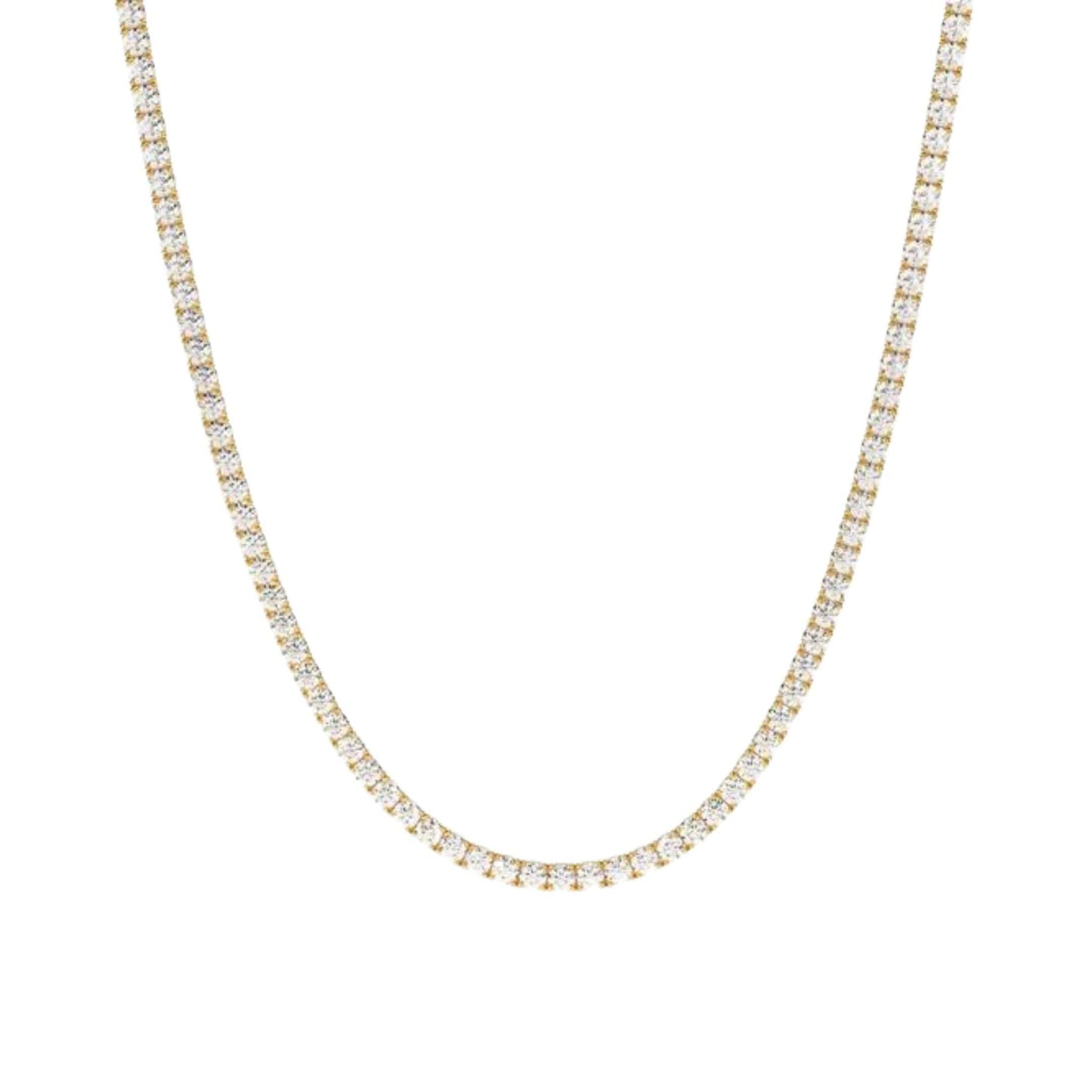 Talia Gold Tennis Necklace - Sample Sale - LndmarkClub USA