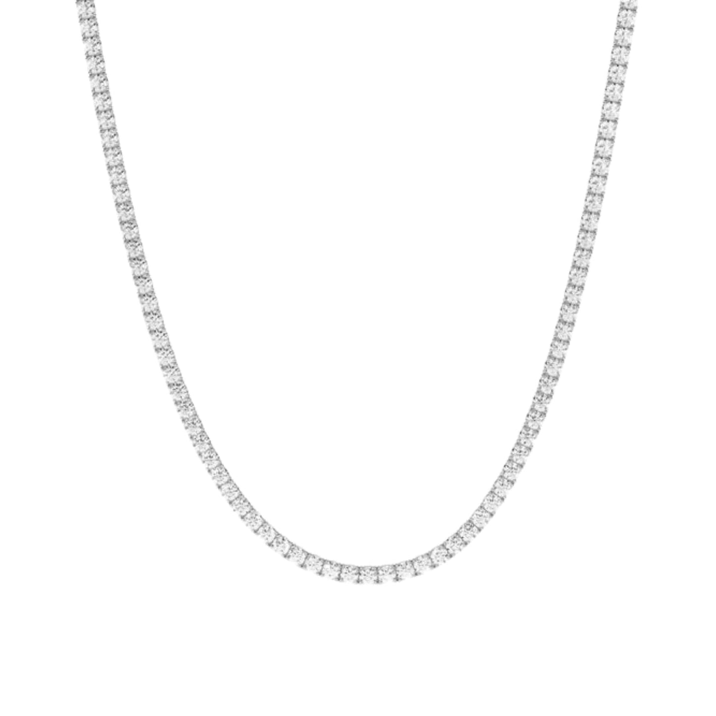 Talia Silver Tennis Necklace - Sample Sale - LndmarkClub USA