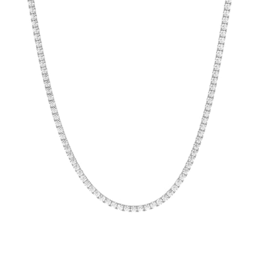 Talia Silver Tennis Necklace - Sample Sale - LndmarkClub USA