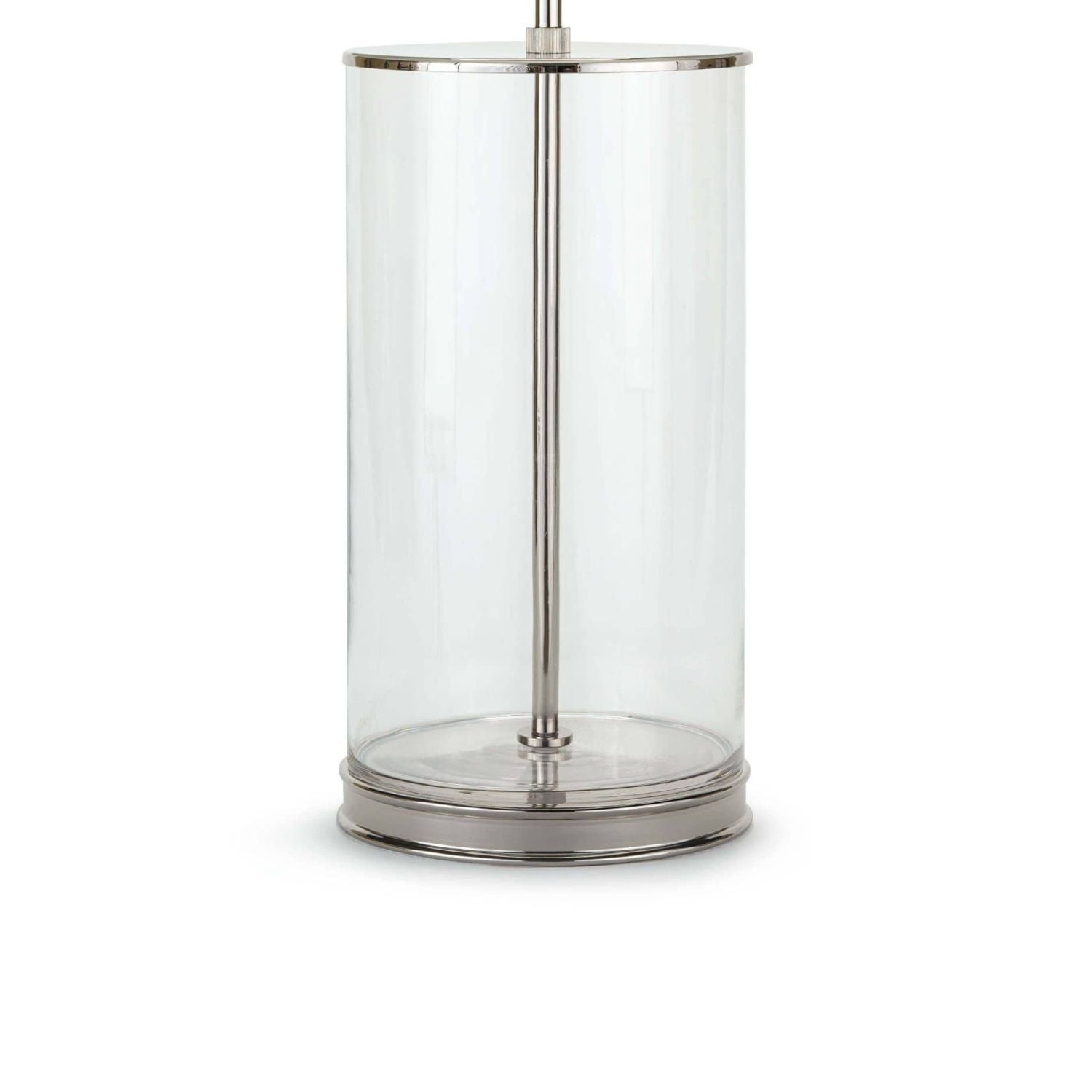 Coastal Living Magelian Glass Table Lamp - Polished Nickel - LndmarkClub USA