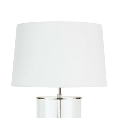 Coastal Living Magelian Glass Table Lamp - Polished Nickel - LndmarkClub USA